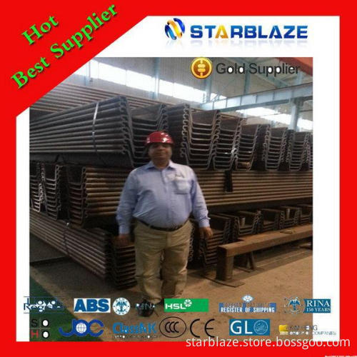 New promotional u type steel sheet pile sections